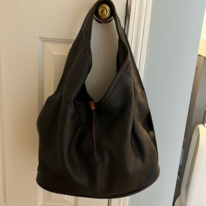 Ugg classic leather Hobo Bucket Bag, black